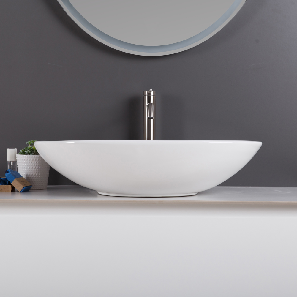 Приобрести belbagno накладная раковина 41х63 см, белая bb1104