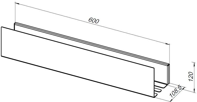 Приобрести aquanet полка магнум 60x12 см черная матовая 00274182