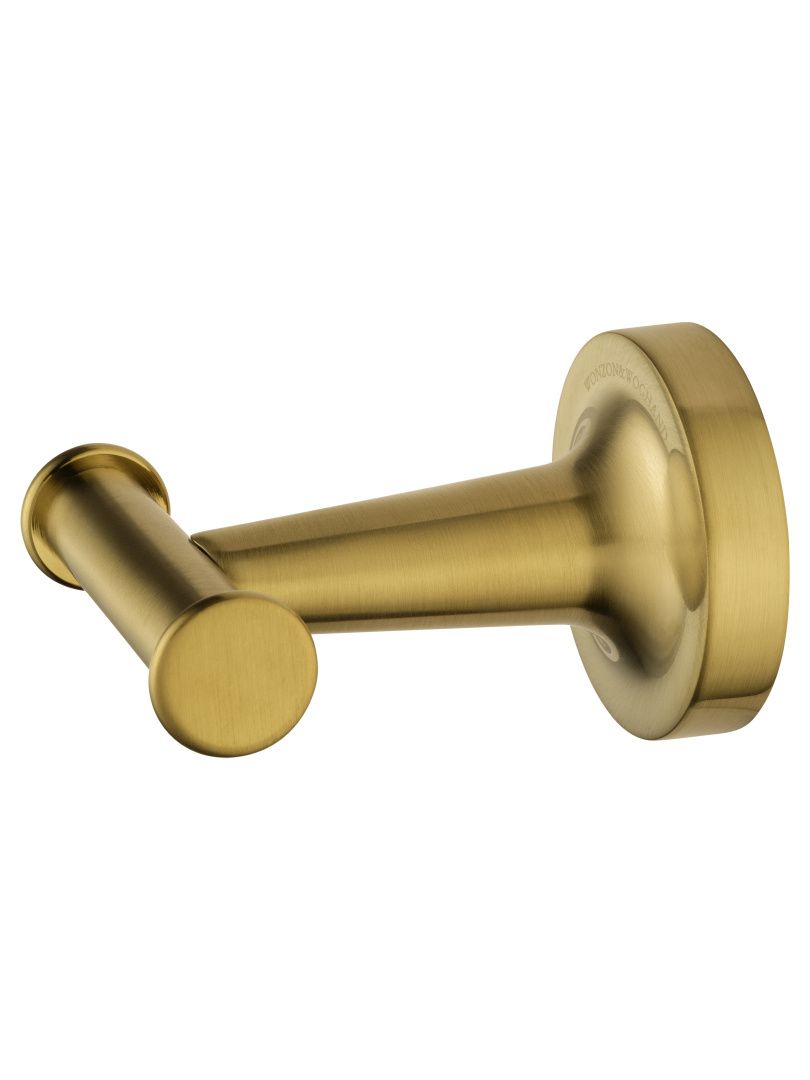 Приобрести двойной крючок для ванной wonzon & woghand simple, брашированное золото (ww-6525-bg)
