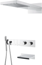 Boheme Душевая система Zodiac с термостатом, встраиваемая, хром 133-2-CR