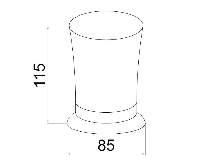 Приобрести boheme стакан для зубных щеток imperiale, золото\кристаллы 10412