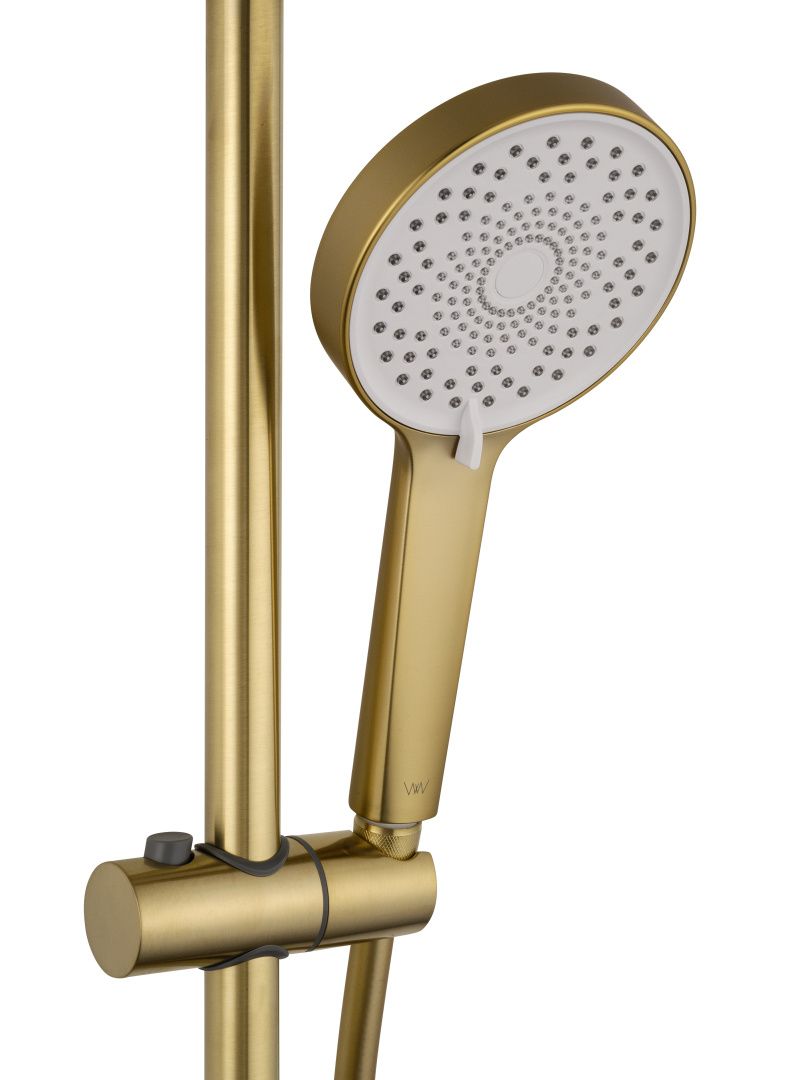 Приобрести душевая система wonzon & woghand stick, брашированное золото (ww-88739017-bg)
