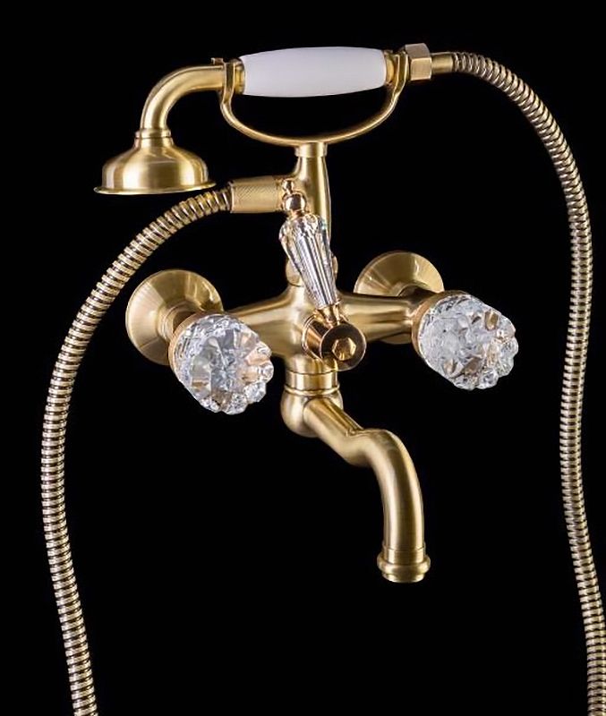 Приобрести boheme смеситель для ванны crystal, бронза\кристаллы 313-crst