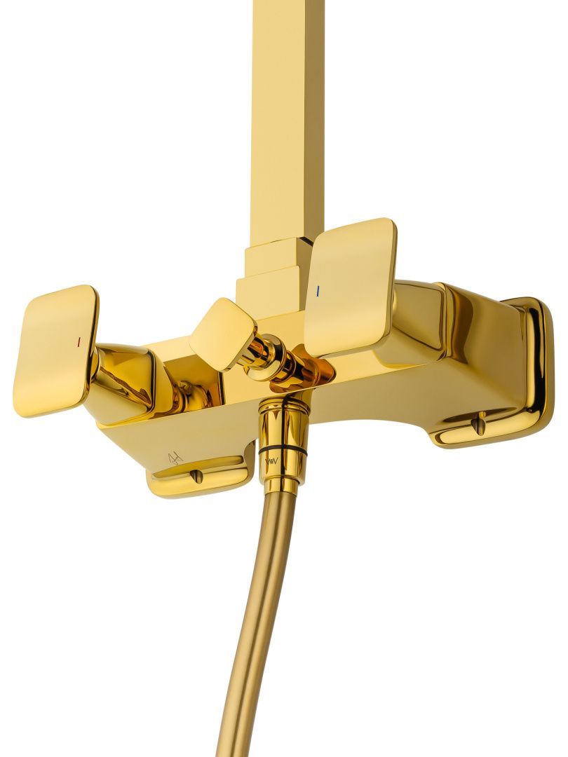 Приобрести душевая система wonzon & woghand shakespeare, темное золото (ww-654602-dg)