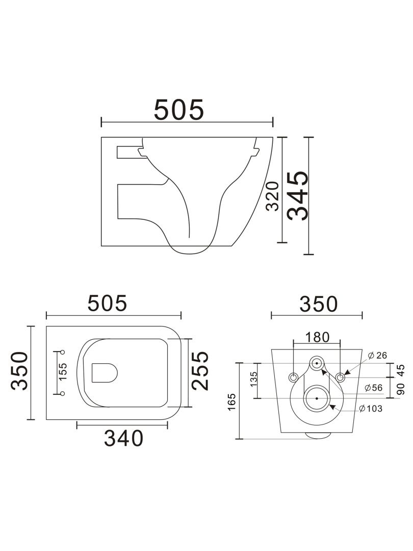 Приобрести унитаз подвесной безободковый wonzon & woghand rona, серый матовый (ww-up2216-mg)