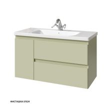 Caprigo Тумба с раковиной FORTE 100 см, левая, фисташка