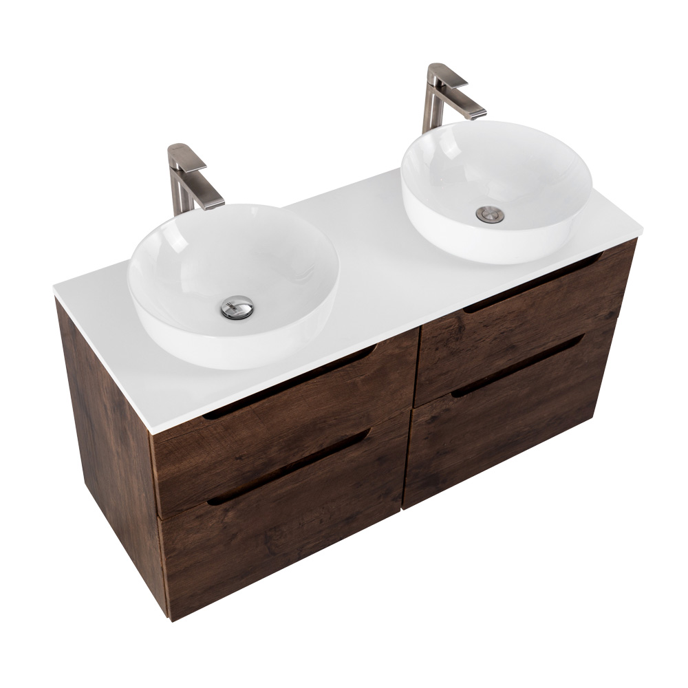 Приобрести belbagno тумба со столешницей etna-h60 120 см, подвесная rovere moro