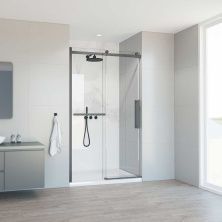 Vincea Душевая дверь Como Soft 110 см, прозрачное, оружейная сталь VDS-1CS110CLGM