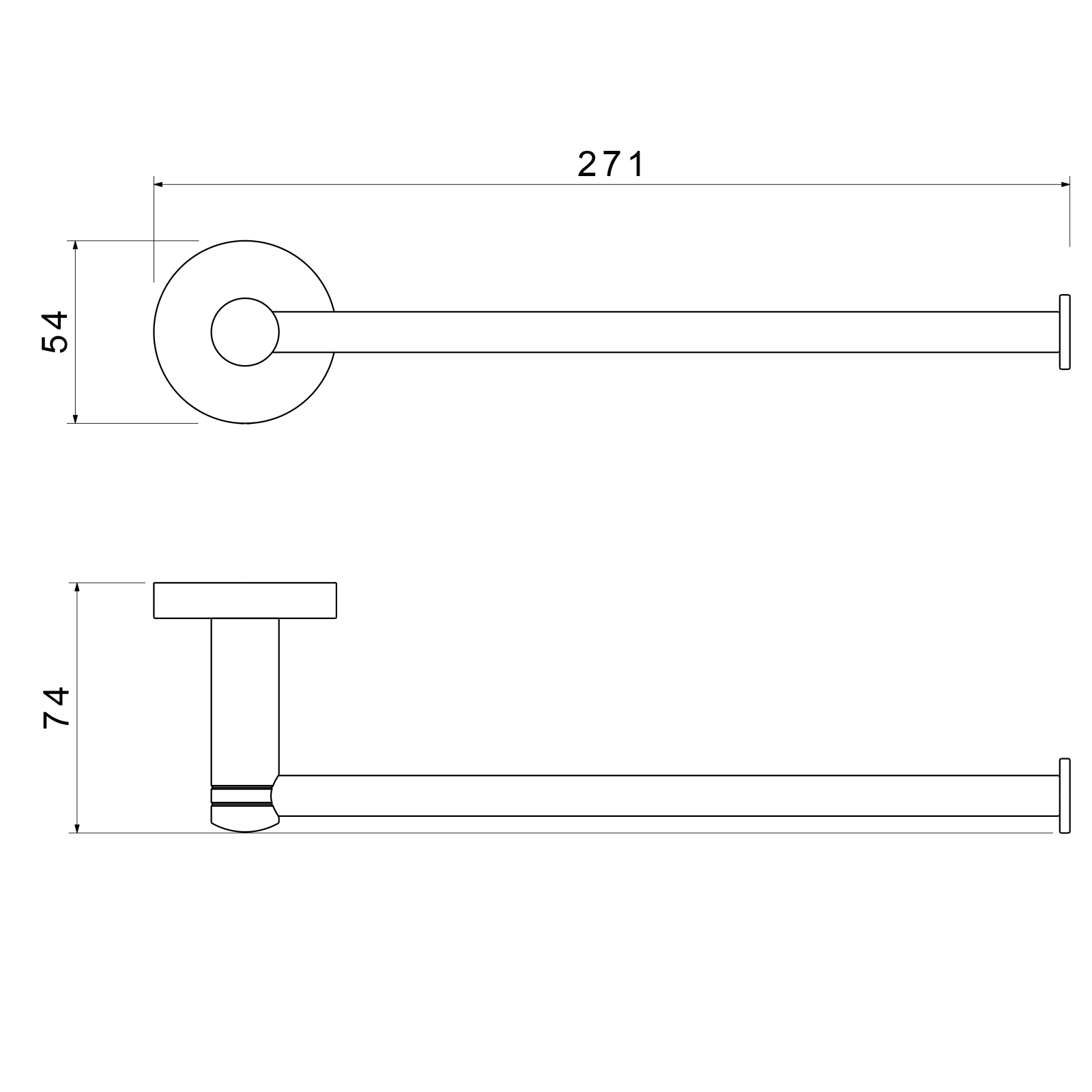Приобрести полотенцедержатель timo saona 13051/03 черный