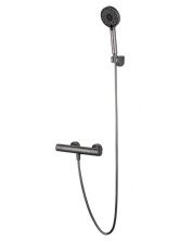 Смеситель для душа с термостатом WONZON & WOGHAND INN 6, Темный графит (WW-B2029-A-BGG)