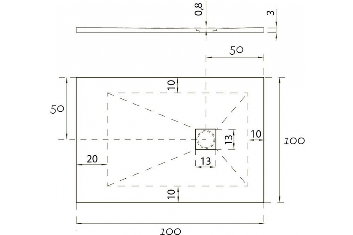 Приобрести aquanet душевой поддон pleasure 100х100 см, серый