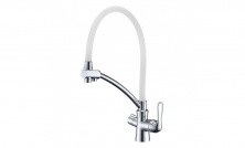 LEMARK Смеситель для кухни Comfort с подключением к фильтру, белый LM3070C-White