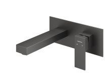 Hayzburg Настенный смеситель для раковины, графит HB-1003GG