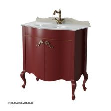 Caprigo Тумба с раковиной BOURGET 80 см, бордовая, эмаль 11023 1
