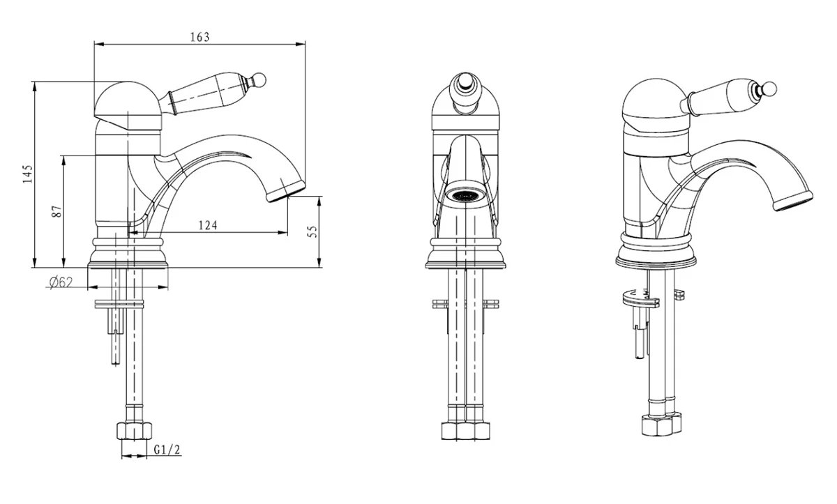 Приобрести boheme смеситель для раковины medici ripresa, бронза\кристаллы 301-sw