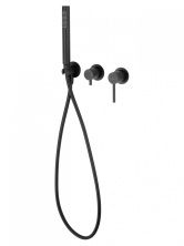 Смеситель для душевой системы встраиваемый WONZON & WOGHAND STICK, Черный матовый (WW-838017-MB)