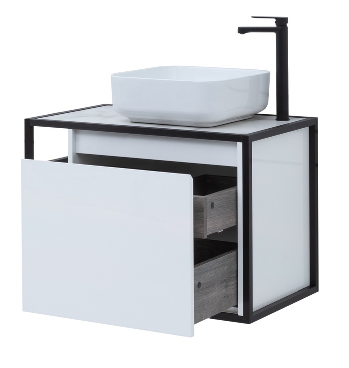 Приобрести aquanet тумба со столешницей nova lite loft 75 см,r белая