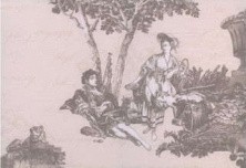 Декор настенный Керамин Пастораль Панно 3 Бежевое тип 4 40*27,5см