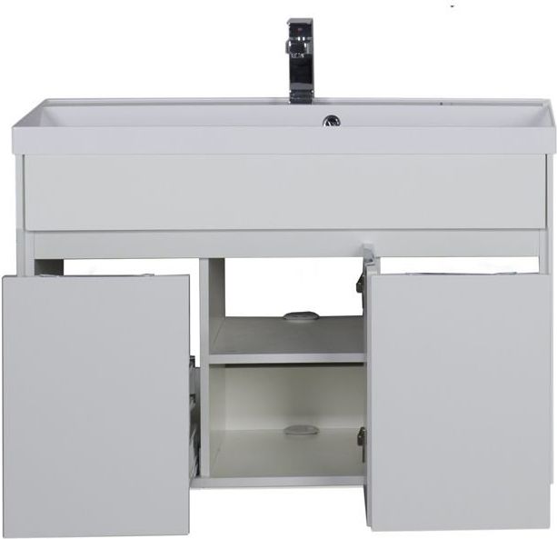 Приобрести aquanet тумба с раковиной латина 100 см, белая 00212837