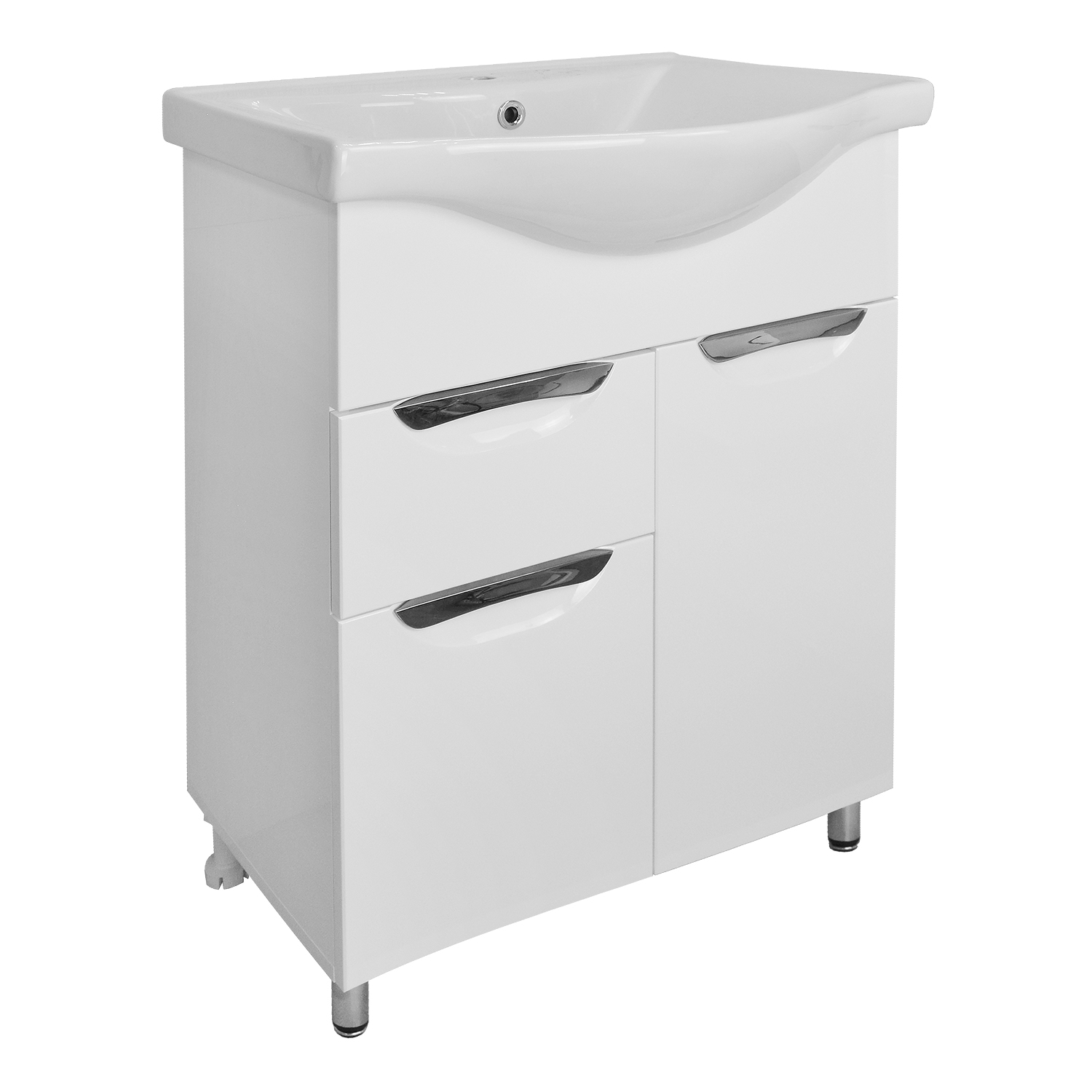 Приобрести loranto тумба напольная с раковиной стиль- 60/1 60х84 см, белая (cs00070392)