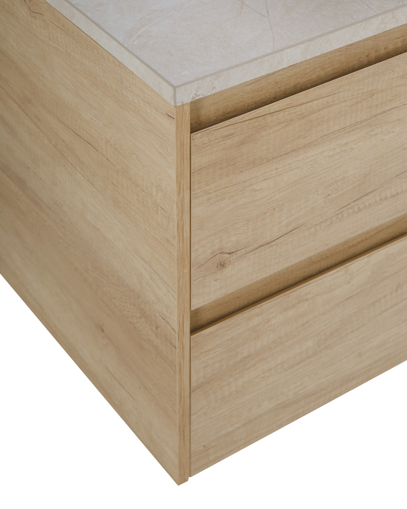 Приобрести belbagno тумба со столешницей kraft 80 см, подвесная rovere nebrasca nature