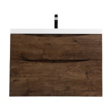 BelBagno Тумба с раковиной MARINO-H60 90 см, подвесная Rovere Moro, белая раковина