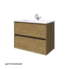 Caprigo Тумба с раковиной SEATTLE 85 см, дуб рустикальный, экошпон