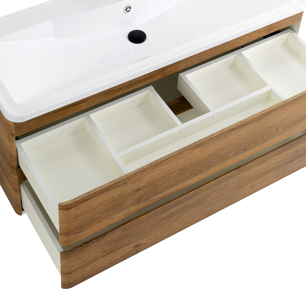 Приобрести belbagno тумба с раковиной albano 120 см, подвесная rovere rustico, белая раковина