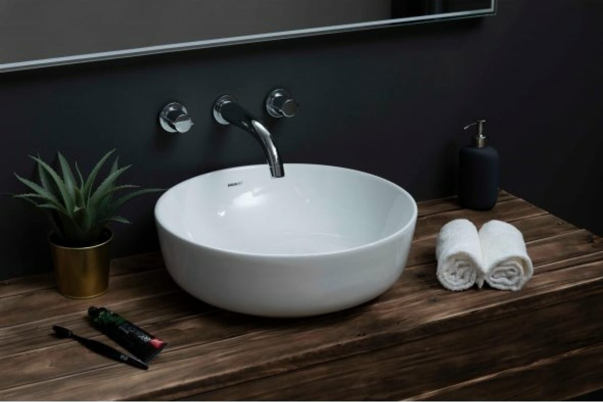 Приобрести aquanet раковина moon-1 41х41 см, белая