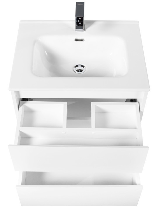 Приобрести тумба подвесная с раковиной belbagno kraft-600-2c-so-bo 60 см, bianco opaco