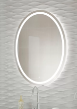 Continent Зеркало с подсветкой Verso 57х77 см, белое