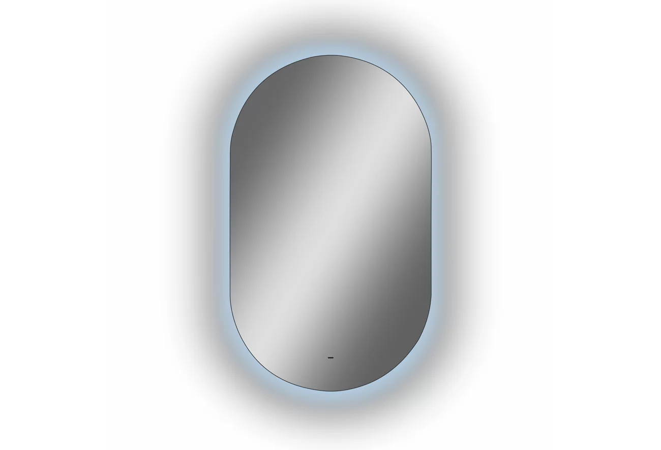 Приобрести continent зеркало с подсветкой fleur 60х100 см, белое