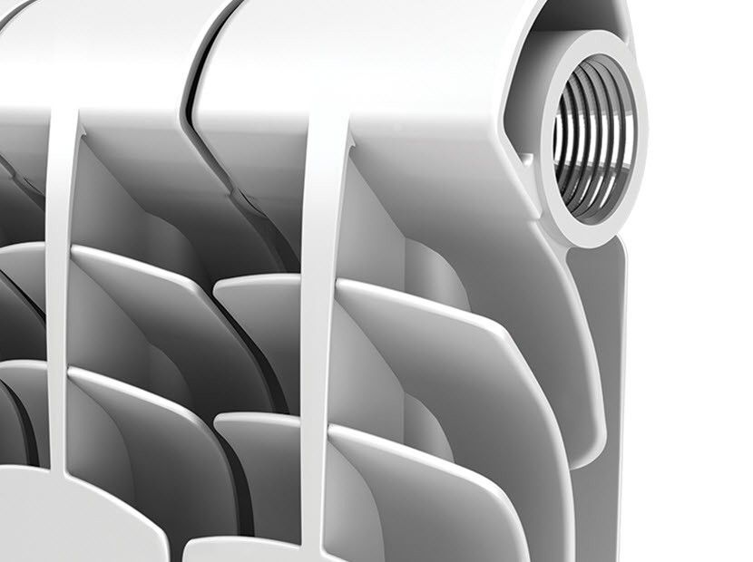 Приобрести royal thermo радиатор биметаллический vittoria 350 ( белый ) - 12 секц.