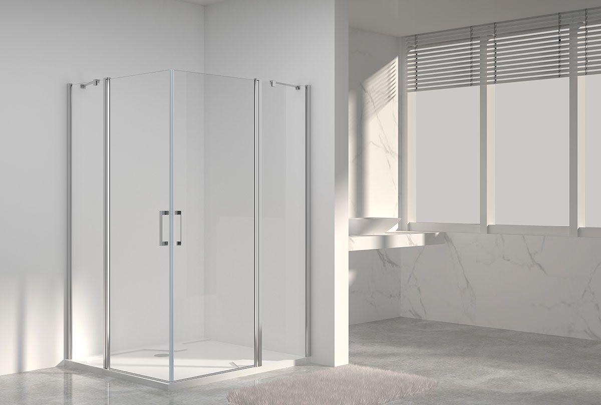Приобрести vincea душевое ограждение orta 100х100 см, прозрачное, хром vss-1o1010cl