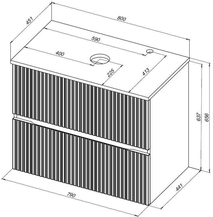 Приобрести aquanet столешница джейн 80 см, мисти грин