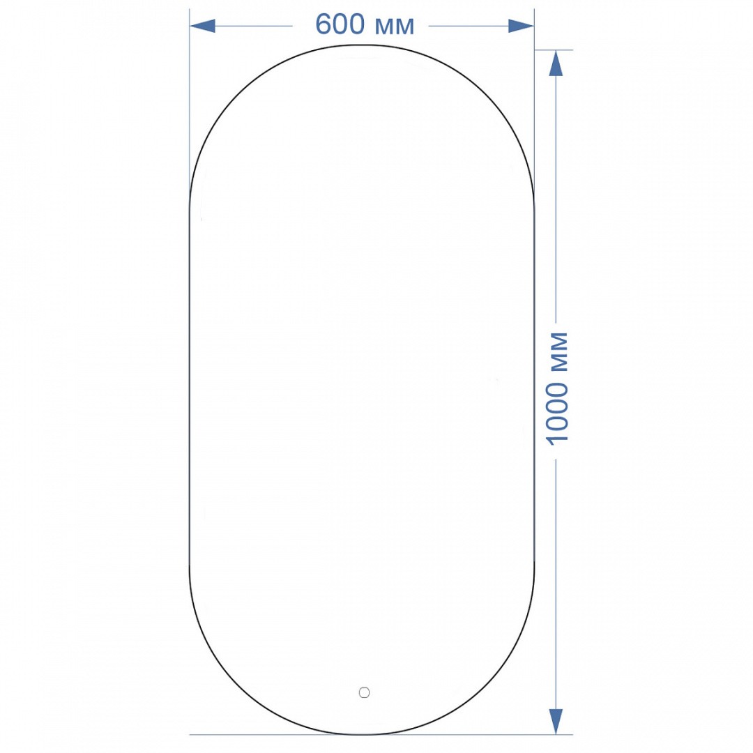 Приобрести azario зеркало alone arco 60х100, белый, сенсорный выключатель, диммер  cs00078967