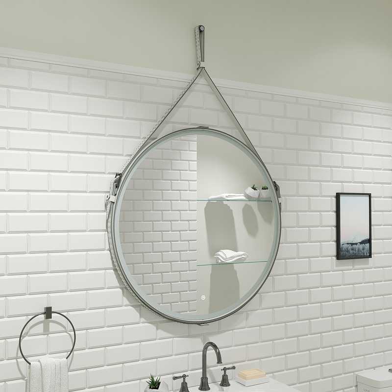 Приобрести continent зеркало с подсветкой millenium white 65х65 см, сенсорный включатель, белое