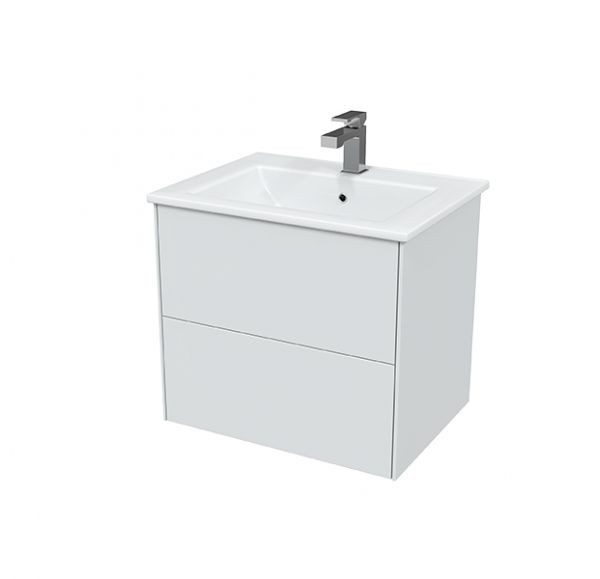 Приобрести mirsant тумба sole ultra, подвесная с раковиной next 60 см, белый глянец ут000068443