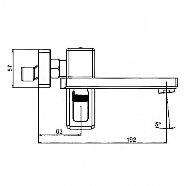 Приобрести gappo смеситель для ванны и душа g3217-6, черный матовый 30056