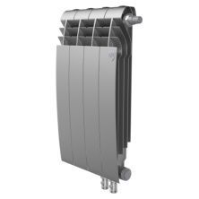 Royal Thermo Радиатор биметаллический BiLiner 500 /Silver Satin ( серебристый ) VR - 4 секц.