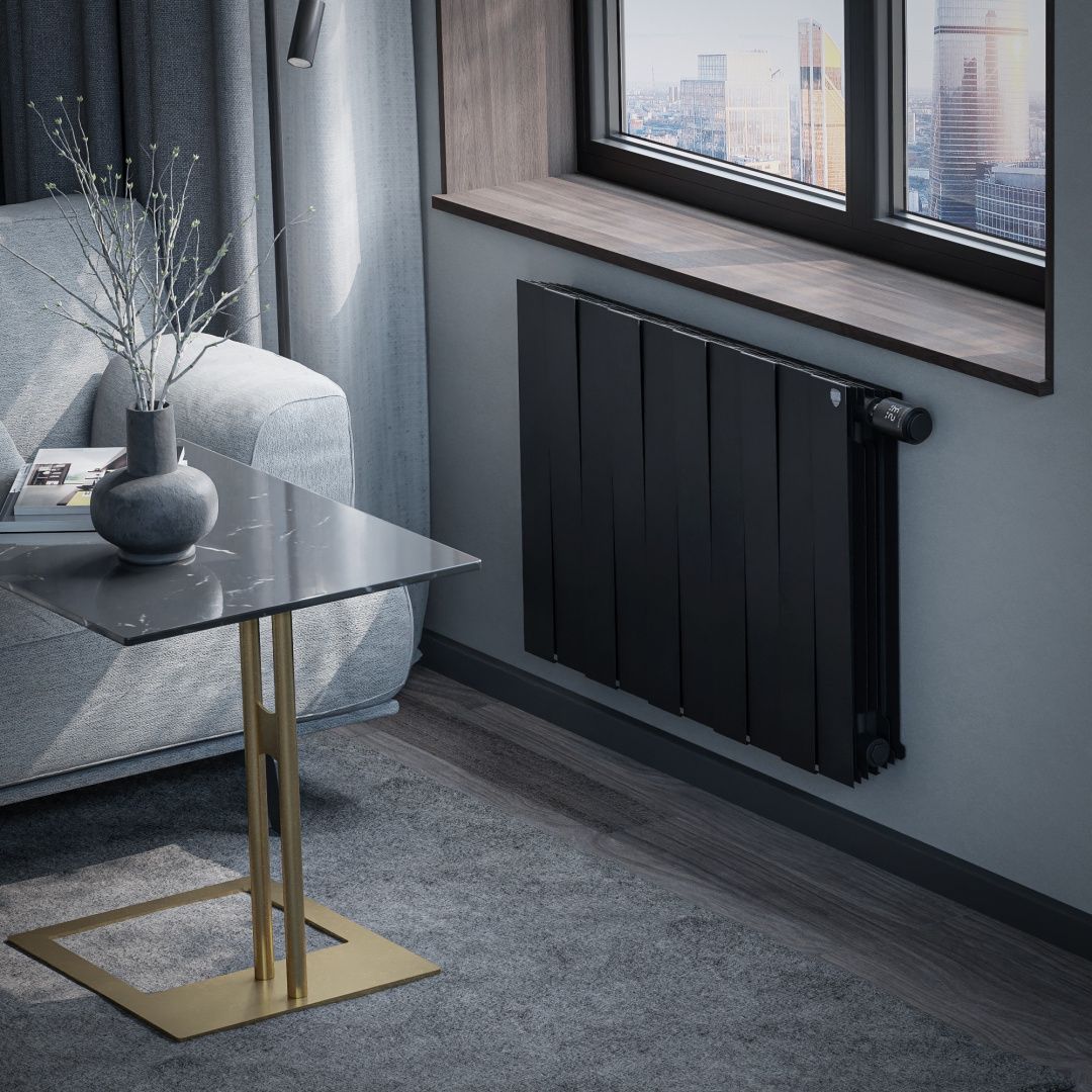 Приобрести royal thermo радиатор биметаллический pianoforte 500 /noir sable ( черный графит ) vdr80 - 10 секц.