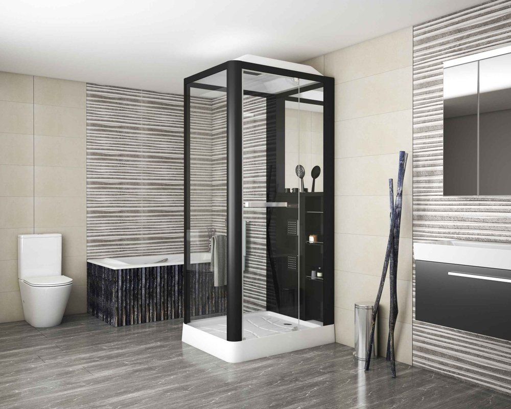 Приобрести grossman гидробокс 100х80 см, черный gr222