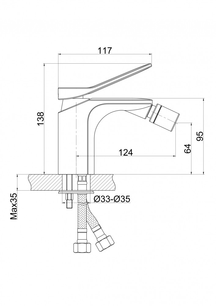 Приобрести смеситель cersanit odra для биде.