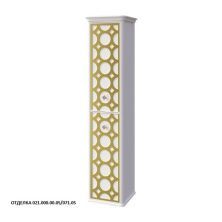 Caprigo Пенал CAPRICE 36 см, правый, белый/золото, эмаль