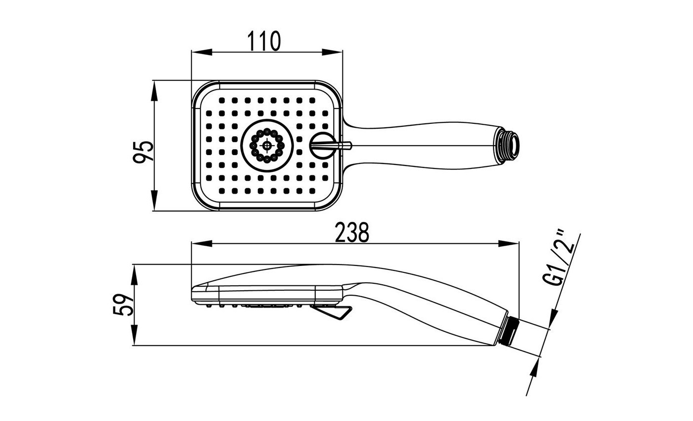 Приобрести lemark душевая лейка 3 режима 95мм, хром lm8054c