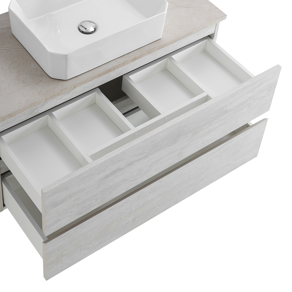 Приобрести cezares тумба со столешницей molveno 46 100 см legno bianco, белая molveno 46-100-2c-so-lb