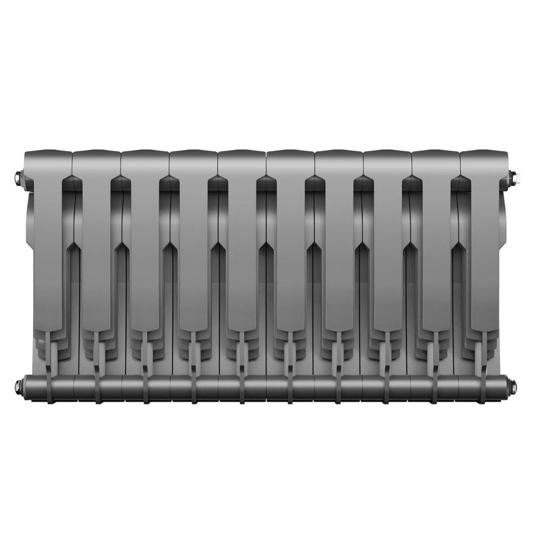 Приобрести royal thermo радиатор биметаллический biliner 350 /silver satin ( серебристый ) - 10 секц.