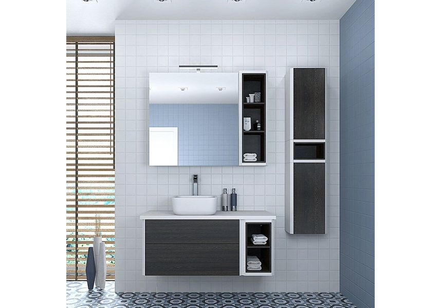 Приобрести модуль подвесной открытый акватон брук 20 см 1a201101bcdf0, белый/дуб феррара