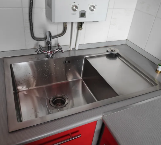 Приобрести gerhans кухонная мойка 58х48 см, левосторонняя, сатин