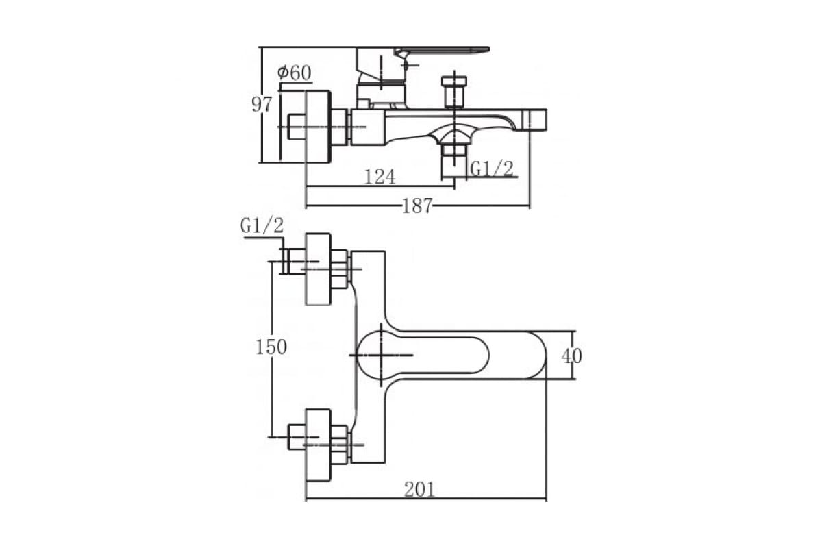 Приобрести aquanet смеситель для ванны passion af300-20с